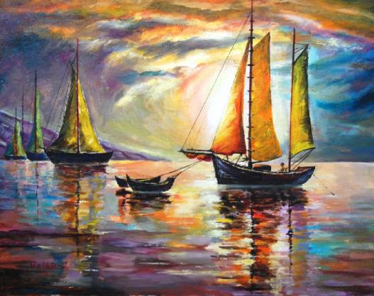 Fishing Boats - Victor Peled
