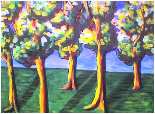 Arbres alignés - Stephane Cuny