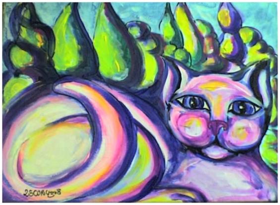 Le chat mauve - Stephane Cuny