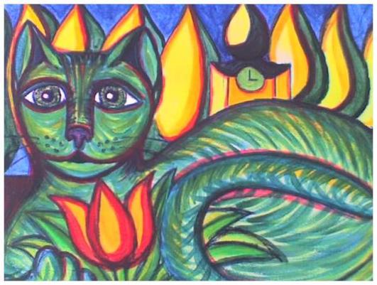 Le chat vert - Stephane Cuny