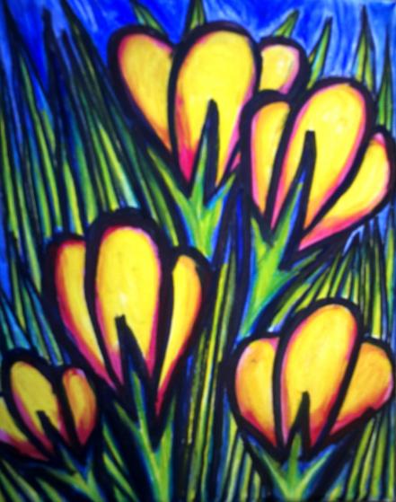 Les crocus - Stephane Cuny