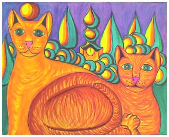 Les deux chats - Stephane Cuny - Cliquer pour afficher en grand
