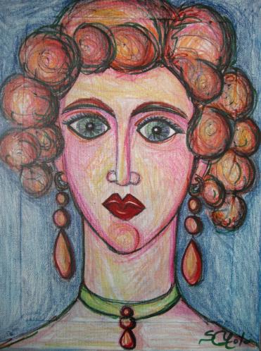 Femme fardée - Stephane Cuny