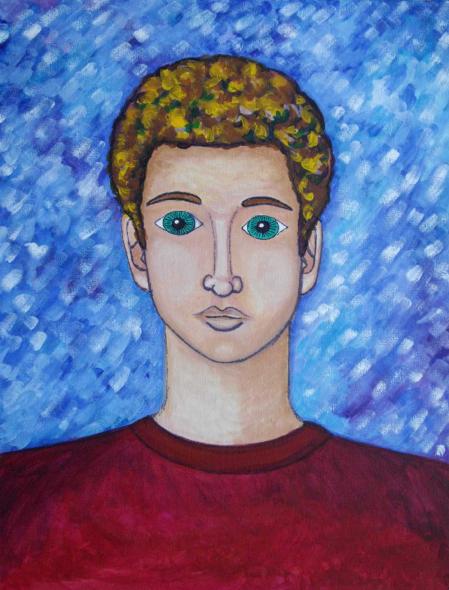 Jeune homme bouclé - Stephane Cuny