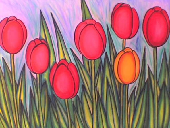 Les tulipes I - Stephane Cuny - Cliquer pour afficher en grand