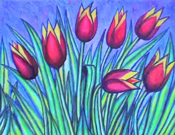 Les tulipes III - Stephane Cuny - Cliquer pour afficher en grand