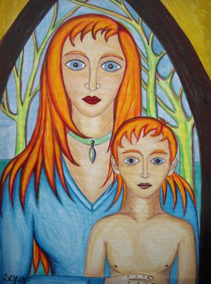 Mère et enfant - Stephane Cuny