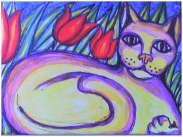 Zwei Katzen 1/2 - Stephane Cuny - Cliquer pour afficher en grand