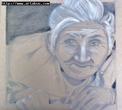 LA VIEILLE DAME A SA FENETRE - Michèle Gruel