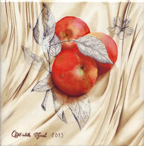 trois p'tites pommes - Michèle Gruel