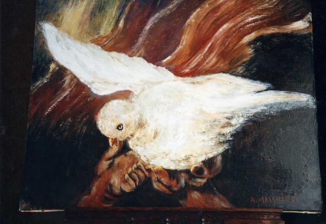 L'oiseau (La colombe) - Antoine Malchiodi - Click to enlarge