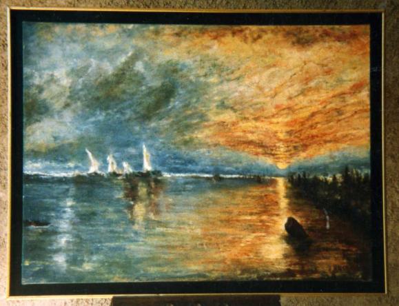 Reflets sur la mer - Antoine Malchiodi - Click to enlarge