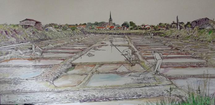 Marais salants d'Ile d'Olonne - Véronique Bandry - Cliquer pour afficher en grand