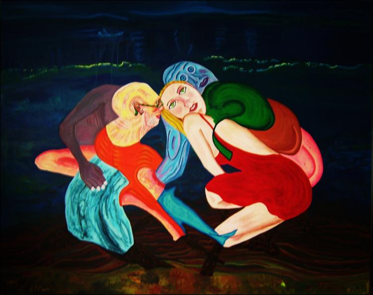 Corps-à-corps (collection particulière) - Christian Saint Marc - Click to enlarge