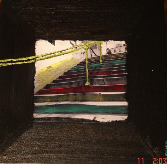 Stairs To Montmartre - Sarah Roffey - Click to enlarge