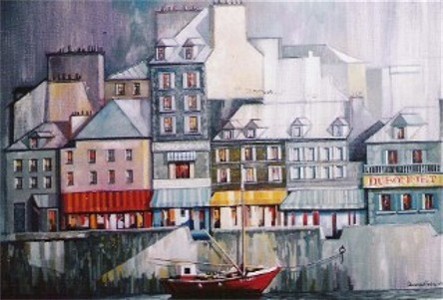 Port le soir - Bernard Fosse
