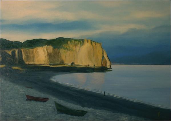 Etretat 1 - Elisabeth Trezeguet-Mutti - Cliquer pour afficher en grand