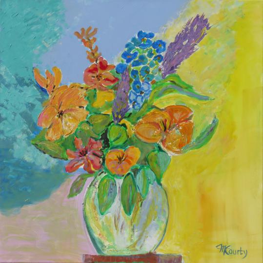 bouquet orange - Myriam Courty