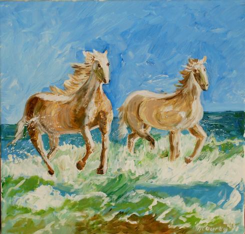 chevaux de camargue - Myriam Courty