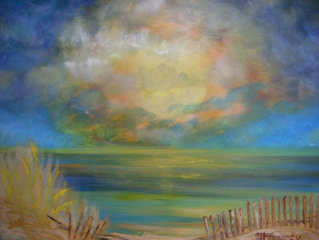 orage sur la mer - Myriam Courty - Cliquer pour afficher en grand