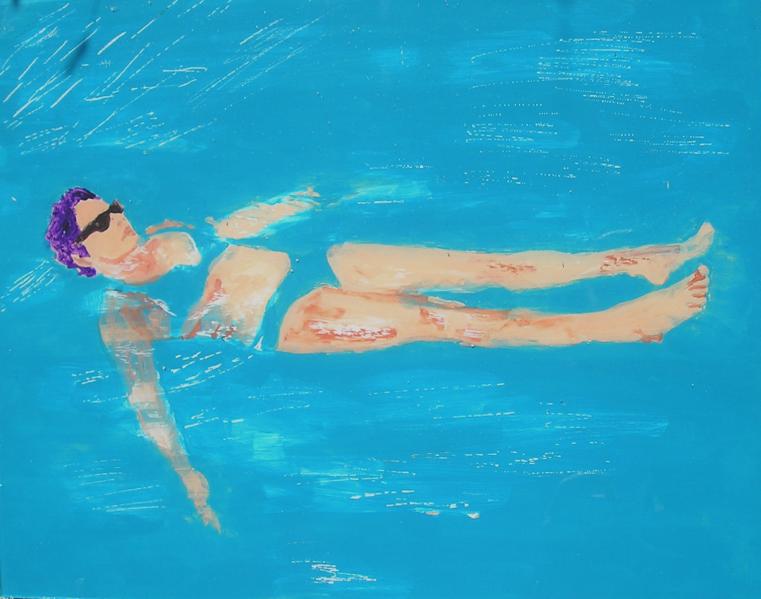 Lunettes noires dans l'eau - Pascale Huard-Garnier - Cliquer pour afficher en grand