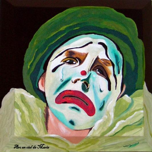 Clown qui pleure - Marie Claire Doucet