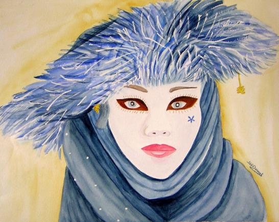 Masque bleu - Marie Claire Doucet