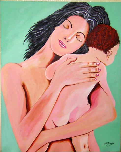 Mère et son enfant - Marie Claire Doucet