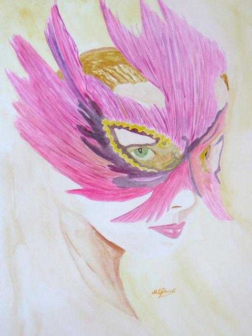 masque rose - Marie Claire Doucet