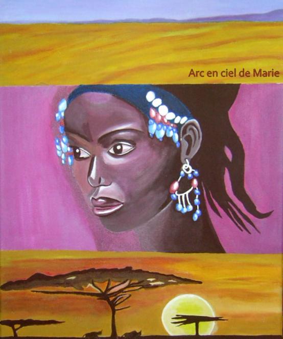 triptyque femme africaine - Marie Claire Doucet
