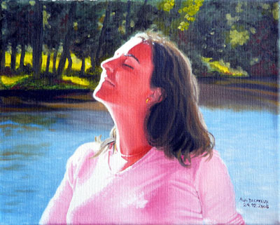 Bain de soleil en Abbaye des Vaux de Cernay - Alain Decayeux