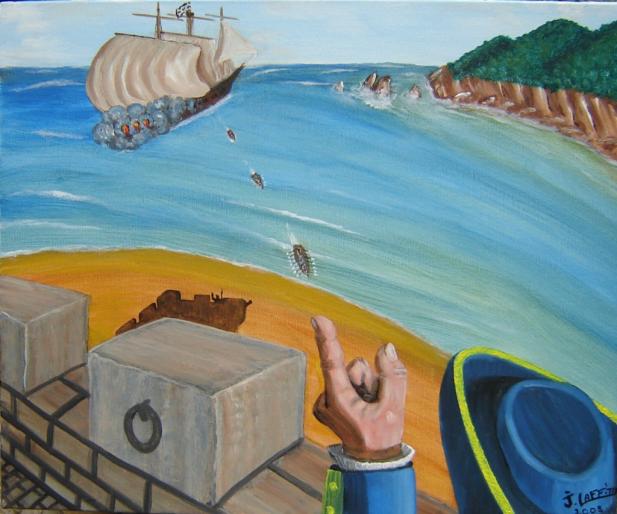 Alerte aux pirates - Jacky Laffitte - Cliquer pour afficher en grand