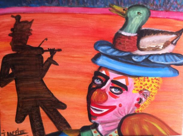 Aubade au colvert - Jacky Laffitte - Click to enlarge