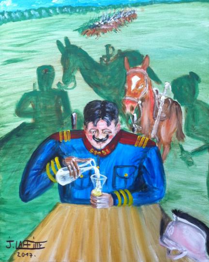 Buveur d'absinthe - Jacky Laffitte
