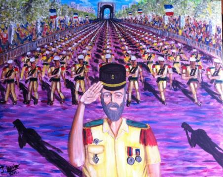 Défilé militaire - Jacky Laffitte