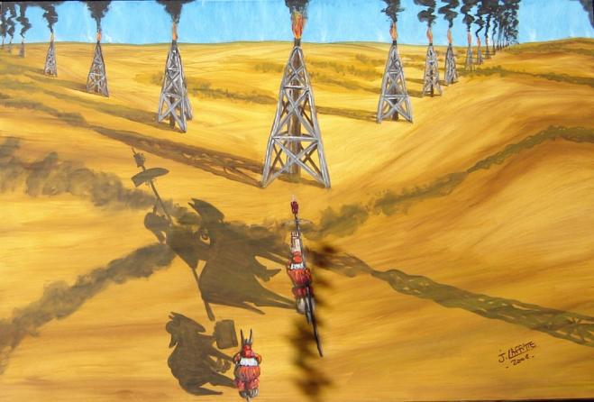 Don Quichotte et le réchauf - Jacky Laffitte - Click to enlarge