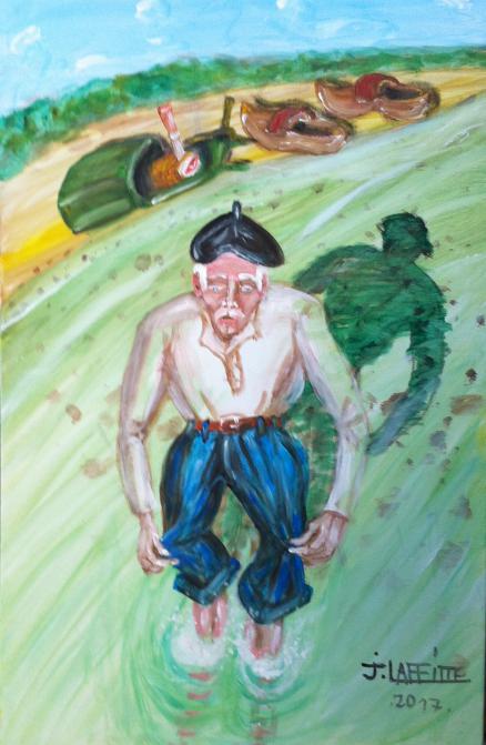 Papy aux bains - Jacky Laffitte
