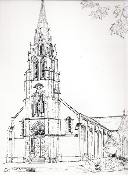 l'église de la Chapelle sur Erdre - Jean-Clair Cougnaud