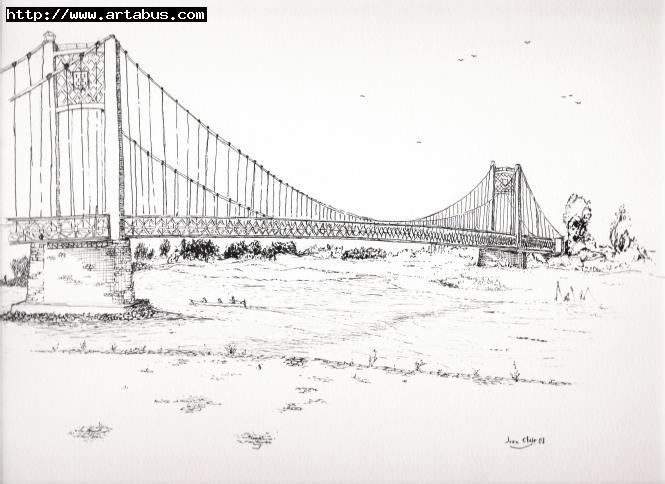 le pont d'Ancenis - Jean-Clair Cougnaud - Click to enlarge