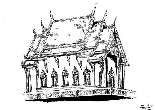 temple à Bangkok - Jean-Clair Cougnaud