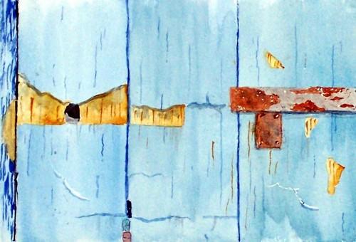 Panneau bleu - Alain Chevrignac