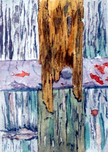 Porte de cabane (détail) - Alain Chevrignac