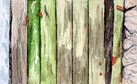 Vieux portillon (green version) - Alain Chevrignac