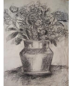 Pot de fleurs séchées - Gunech Zardoumi