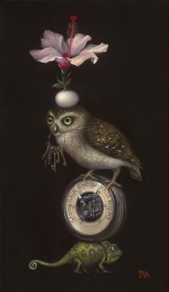 Pyramid with owl - Irena Aizen