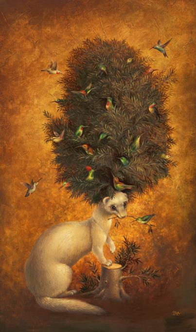 Pyramid with Weasel - Irena Aizen