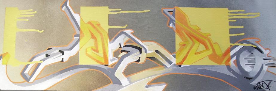 Trois Rectangles Jaunes - Maone - Cliquer pour afficher en grand