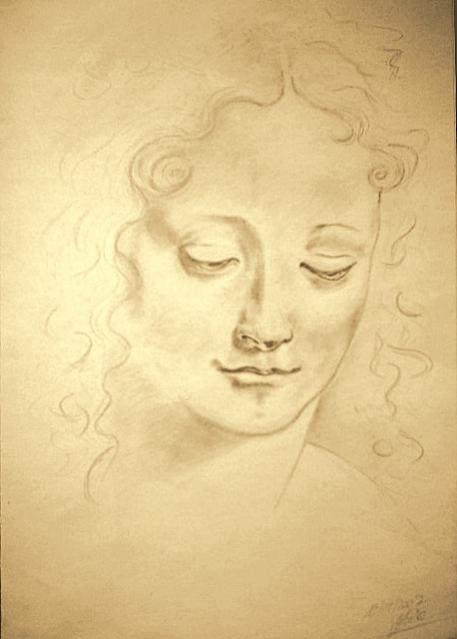Portait, Repro, De Vinci - Valerie Mure