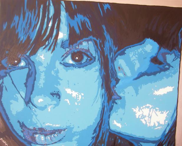 blue girls - Sandra Lienard - Cliquer pour afficher en grand