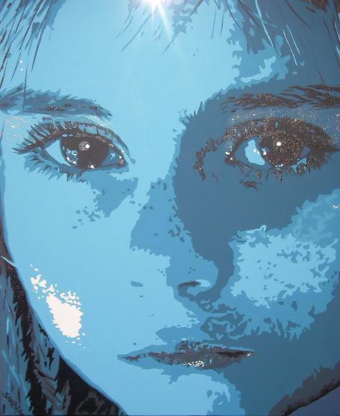 fille bleue - Sandra Lienard